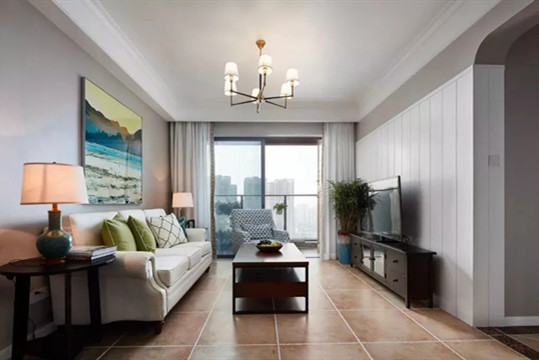 138平的美式風四房，有典雅的感覺，也有現代風的簡潔