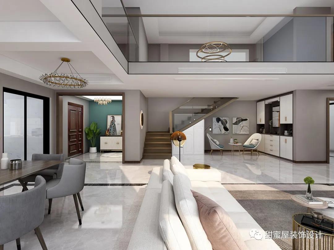 案例分享|260㎡輕奢風(fēng)復(fù)式,四室三衛(wèi)大房子,氣派門廳很驚艷!