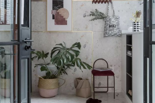 147㎡甜蜜婚房，深藍棕粉薄荷綠的搭配高級又撩人