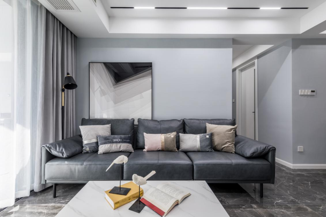 89㎡現代簡約風，以至簡設計打造溫馨舒適的小家