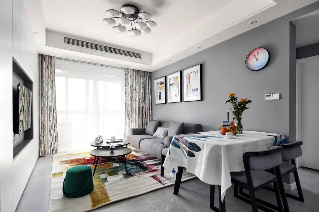88㎡現代簡約，小戶型的日子，活潑有趣