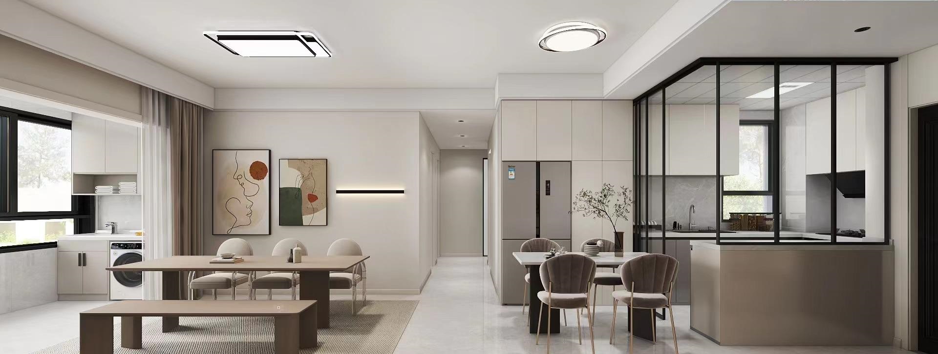 上坤云棲麓92㎡三室 現代奶油風 | 12w